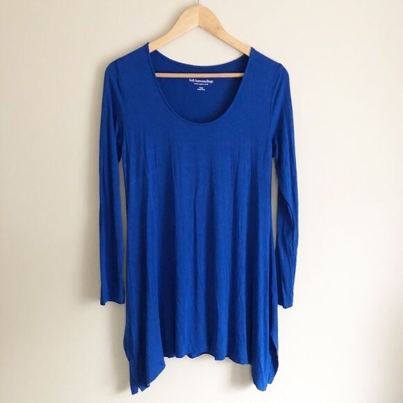 Soft Surroundings Timely Scoop Tunic Blue Small - Picture 2 of 6